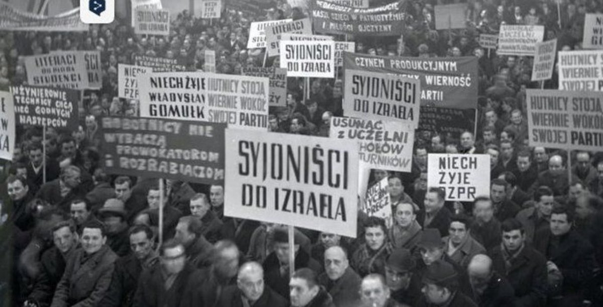 “We have nothing against Jews—only against Zionists.”

In 1968, Poland expelled virtually every Jew who remained in the country. 

Like many so‑called pro‑Palestinian activists today, the authorities dressed up their antisemitism as a political stance, claiming they had “nothing