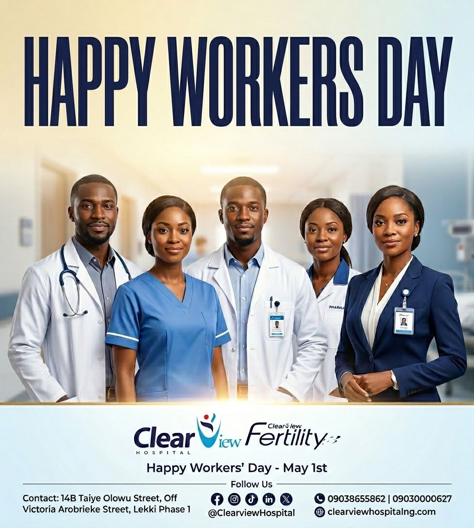 ClearviewHosp's tweet photo. To every worker, across every field, thank you for your dedication, resilience, and the role you play in making lives better every day.

Happy Workers’ Day.
#workersday #clearviewhospital #clearviewfertility #motherandchild #gynecology #ivf #iui #surrogacy https://t.co/tJOQ9QjPFT