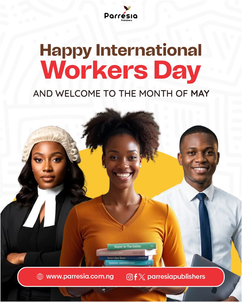 Parresiabooks's tweet photo. Happy International Workers’ Day ✨

Celebrating the work, the effort, and the people behind it all.
Welcome to May 📚

#WorkersDay #ParresiaPublishers #May https://t.co/Bg8vdkeFTM