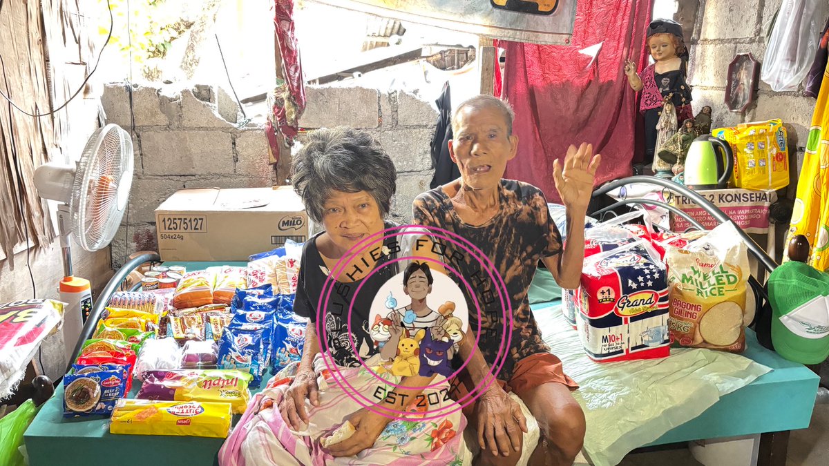PlushiesForHope's tweet photo. Additional Update for Tatay Rami and Nanay Linda 🙏

We visited them today and provided another set of groceries, a nebulizer, and ₱3,000 in cash. We also purchased a kalan, backup butane gas, and water gallons to help with their daily needs.

Additionally, we left an allowance with Tatay Rami’s niece so they can have meals prepared for lunch and dinner.

Our heartfelt thanks to all the sponsors Sir JGC, Ma’am Ann, Stella and family, Sir Luis, Ma’am Tina, and Ms. Bianca for your continued generosity and support. 🩷

#PlushiesForHope
#KindnessMatters