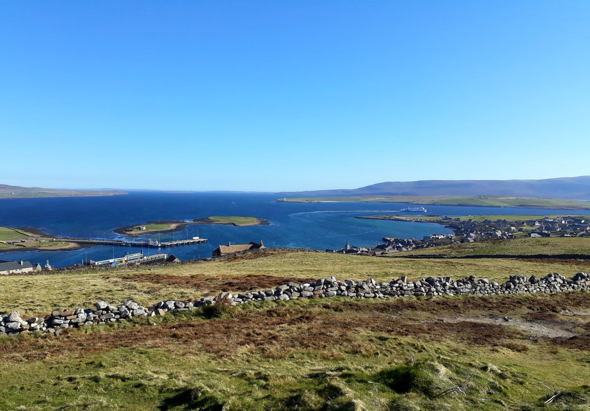 OrkneyLibrary's tweet image. Happy #MayDay everyone. We've just been up Brinkie's Brae washing our face in the morning dew, in the traditional #Orkney fashion.

At least we hope it was dew. 

*washes off dew*