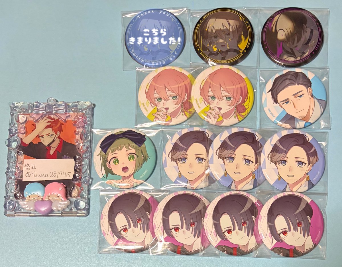 Yuuna281945's tweet photo. 【交換】 MILGRAM  ミルグラム 第二審ジャケット 2nd BD 缶バッジ

譲:ユノ ムウ シドウ カズイ アマネ ☆ミコト コトコ

求:2審CDジャケット缶バッジ フータ
>>画像3 フータ

☆は2審ジャケット缶バとの交換優先
もしご縁があればお気軽にお声掛けください○ https://t.co/evJt6w1o2E