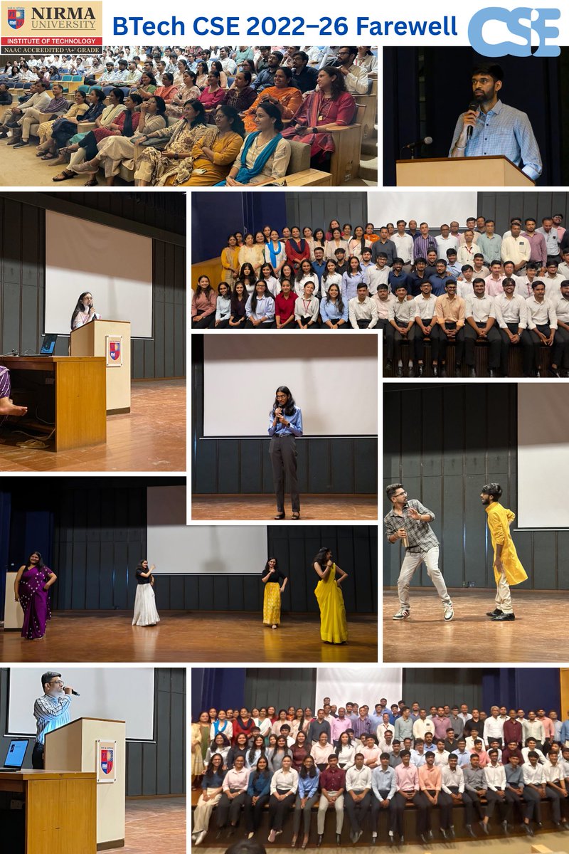 CSE Department, SOT, Nirma University tweet media