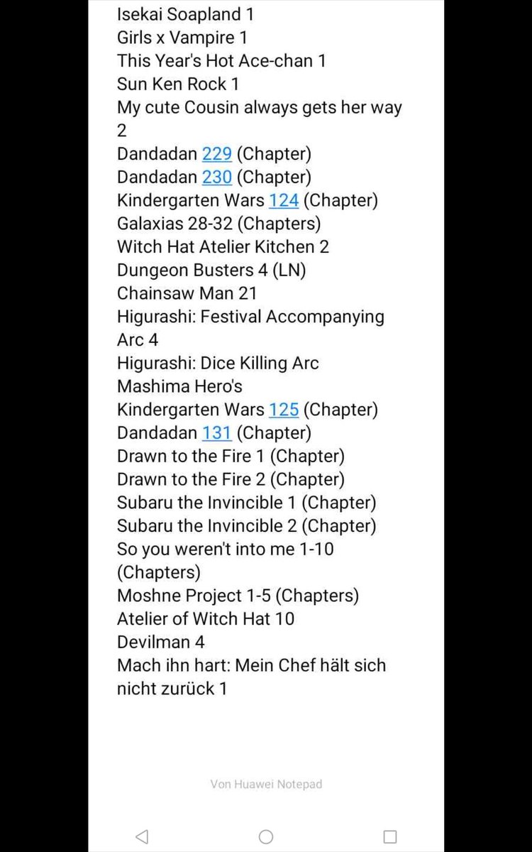 hellspawn2501's tweet photo. #monthlyreading Trotz mega wenig Zeit es auf 13 Manga, 28 Chapter und eine LN gebracht. Bin zufrieden https://t.co/ggMvrOtJ8c