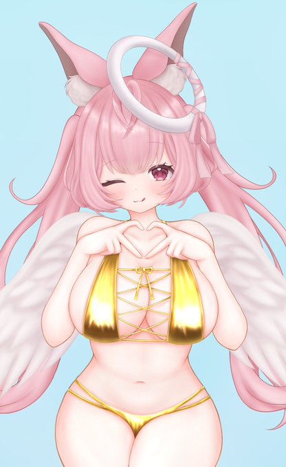 前回のがぶちゃんを金ビキニ化!
いい金になったのでは…?

少しですがリプに差分あります!

一応タグはこっちでね… #がぶえちあーと 
