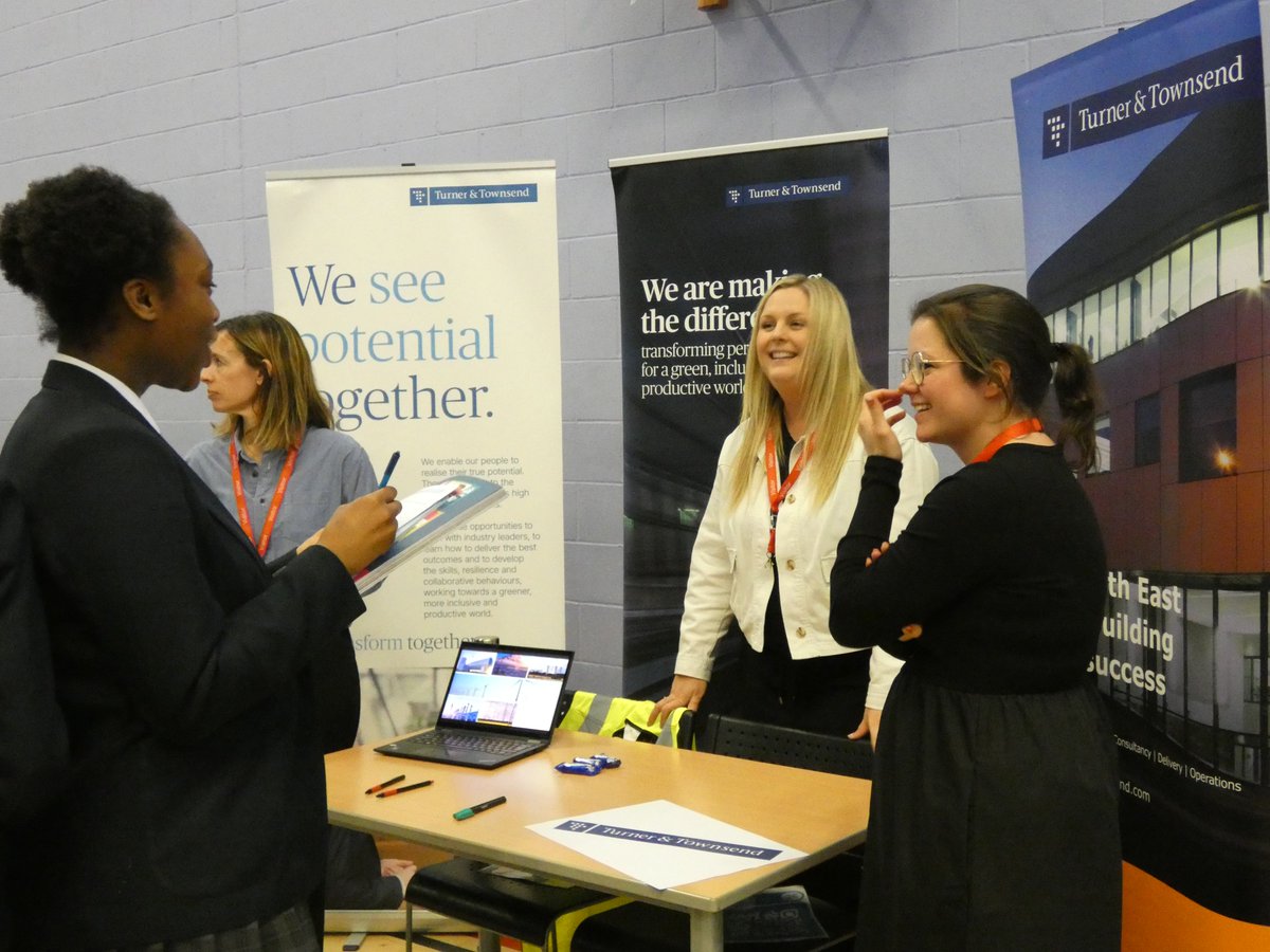 StMarysNewc's tweet photo. We were delighted to recently hold our annual Careers Fair in school. With over 35 employers, colleges and apprenticeship providers, students got a real taste of the pathways available after school. It was also fantastic to welcome so many former students back  and to see them flourishing in life beyond St Mary’s.