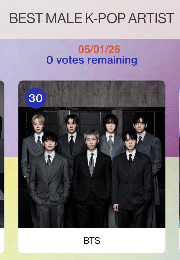 ViCKy⁷ ⊙ ⊖ ⊜ ⟭⟬ BTS AOTY tweet media
