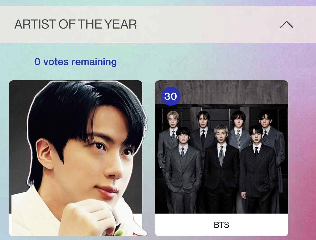 ViCKy⁷ ⊙ ⊖ ⊜ ⟭⟬ BTS AOTY tweet media