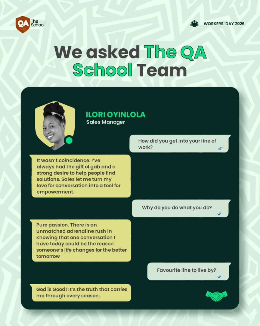 The QA School tweet media