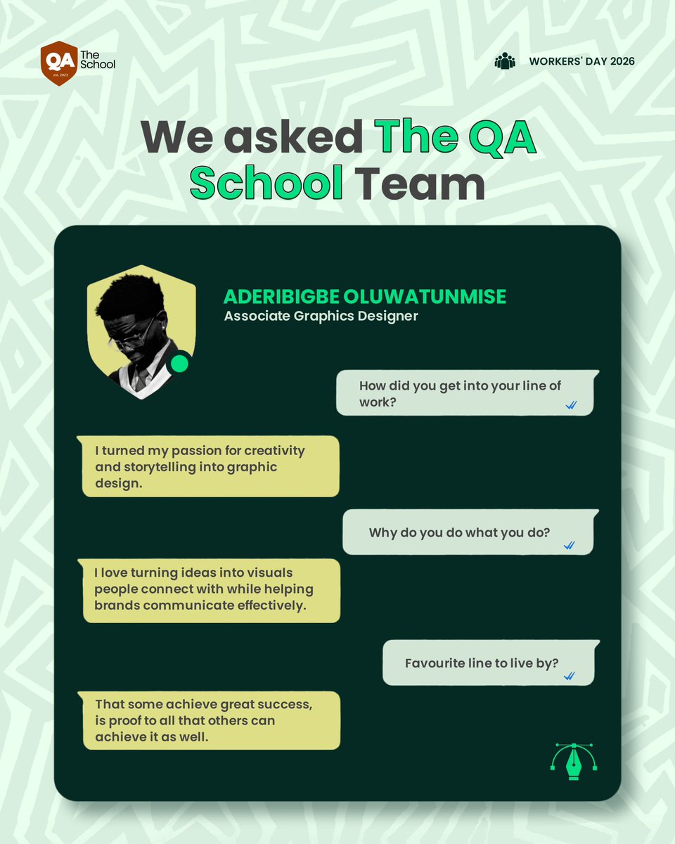 The QA School tweet media