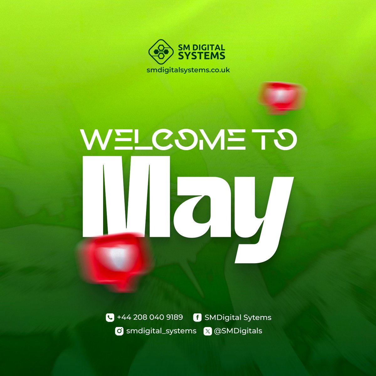 Smdigitalsys's tweet image. Hello, May! 🗓️ We’re ready to help you grow your digital footprint this month. What’s your #1 goal for May? Let’s talk. 📈 #NewMonth #DigitalStrategy
