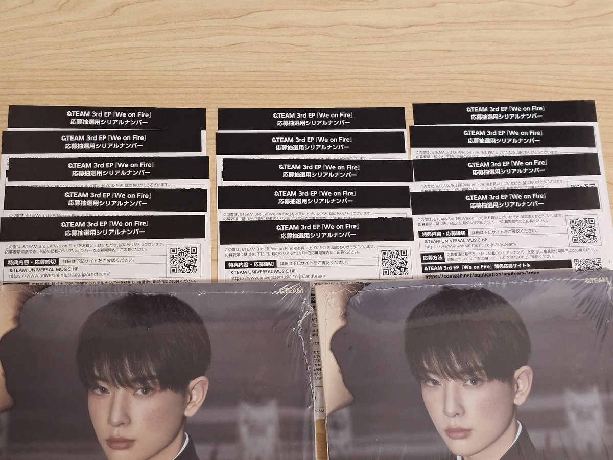 &amp;TEAM andteam エンティーム エンティム 買取 we on fire

譲 : 未使用シリアル14枚

求 : 800/枚

銀行振込のみです。入金確認後にシリアルの写真をお送りします。
ご希望の方はリプorDMお願いします🙇🏻‍♀️