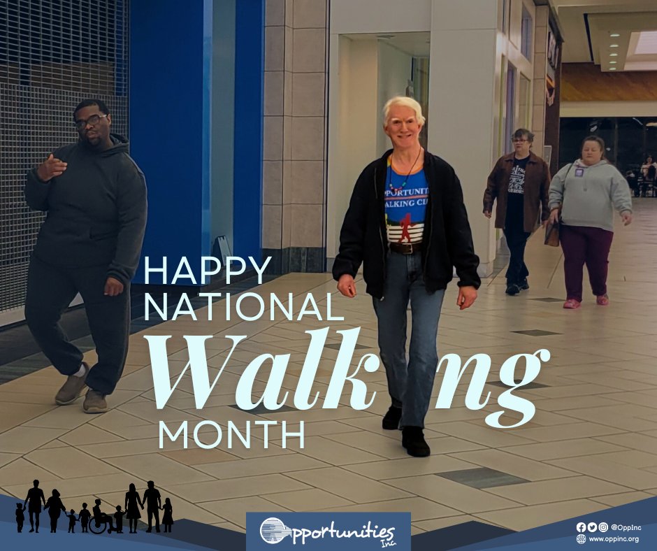 One step can change everything. 🚶‍♀️ 

At OppInc, we believe walking helps individuals with disabilities live more active, independent lives. This National Walking Month, let’s come together to walk in strength, wellness, and unity. 

Keep moving toward hope. 💛🚶 

#OppInc