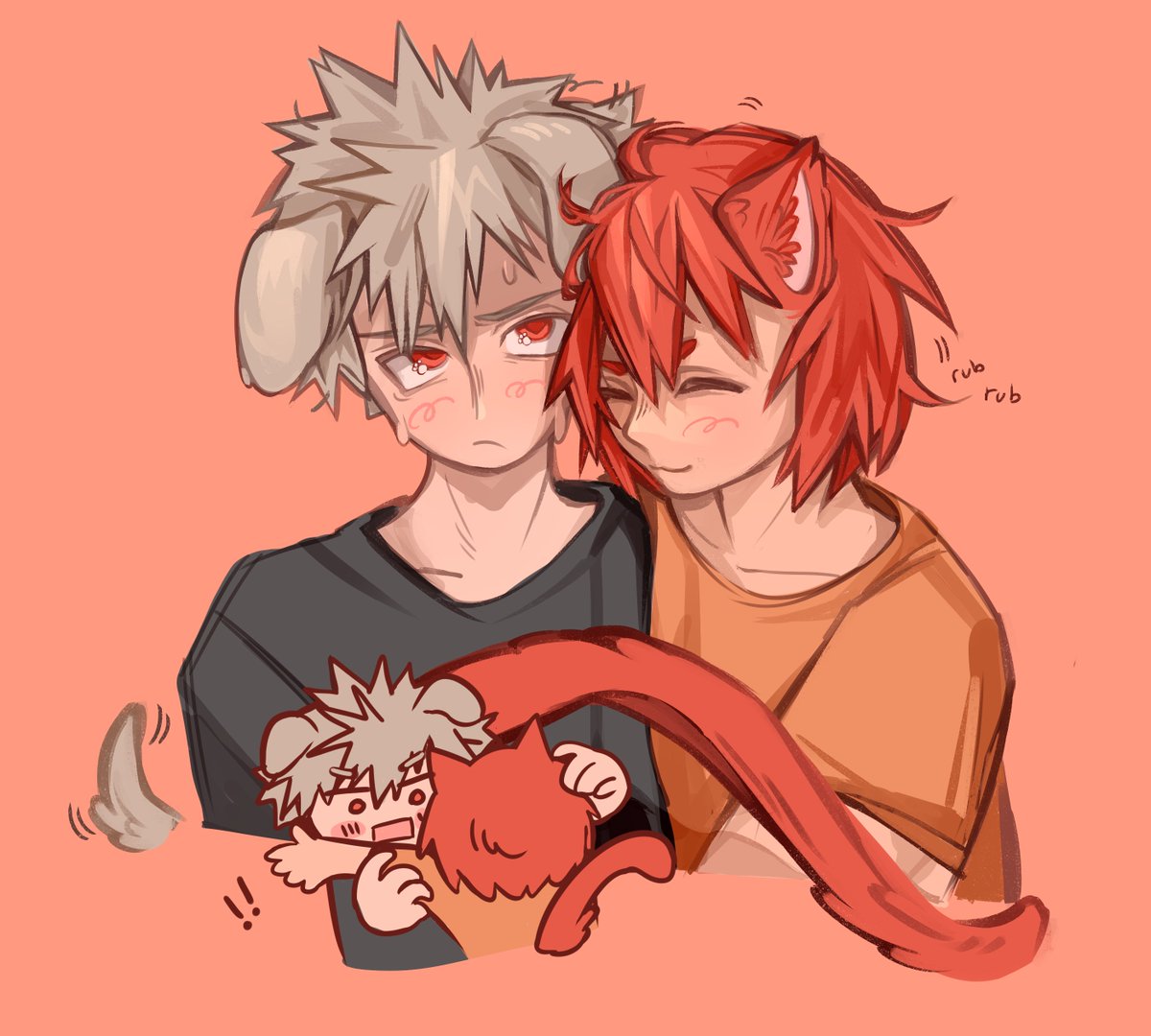 "can we get kittyshima and barkugo……" + "👀cat kirishima👀👀" -> of course meow cendol.straw.page