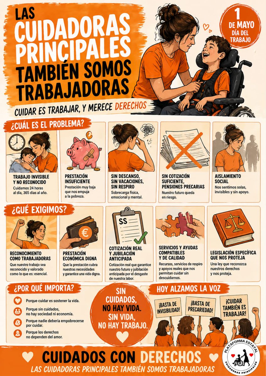 Plataforma Estatal de Cuidadoras Principales tweet media