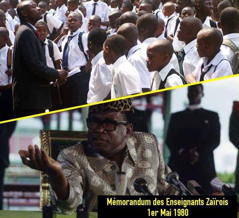 CE JOUR-LÀ… 1er mai 1980, à l'occasion de la célébration de la fête des travailleurs, les enseignants du Zaïre adressent un mémorandum au Président Mobutu Sese Seko. Dans ce document au ton incisif, ils dénoncent ce qu'ils qualifient de dérive du régime et accusent la