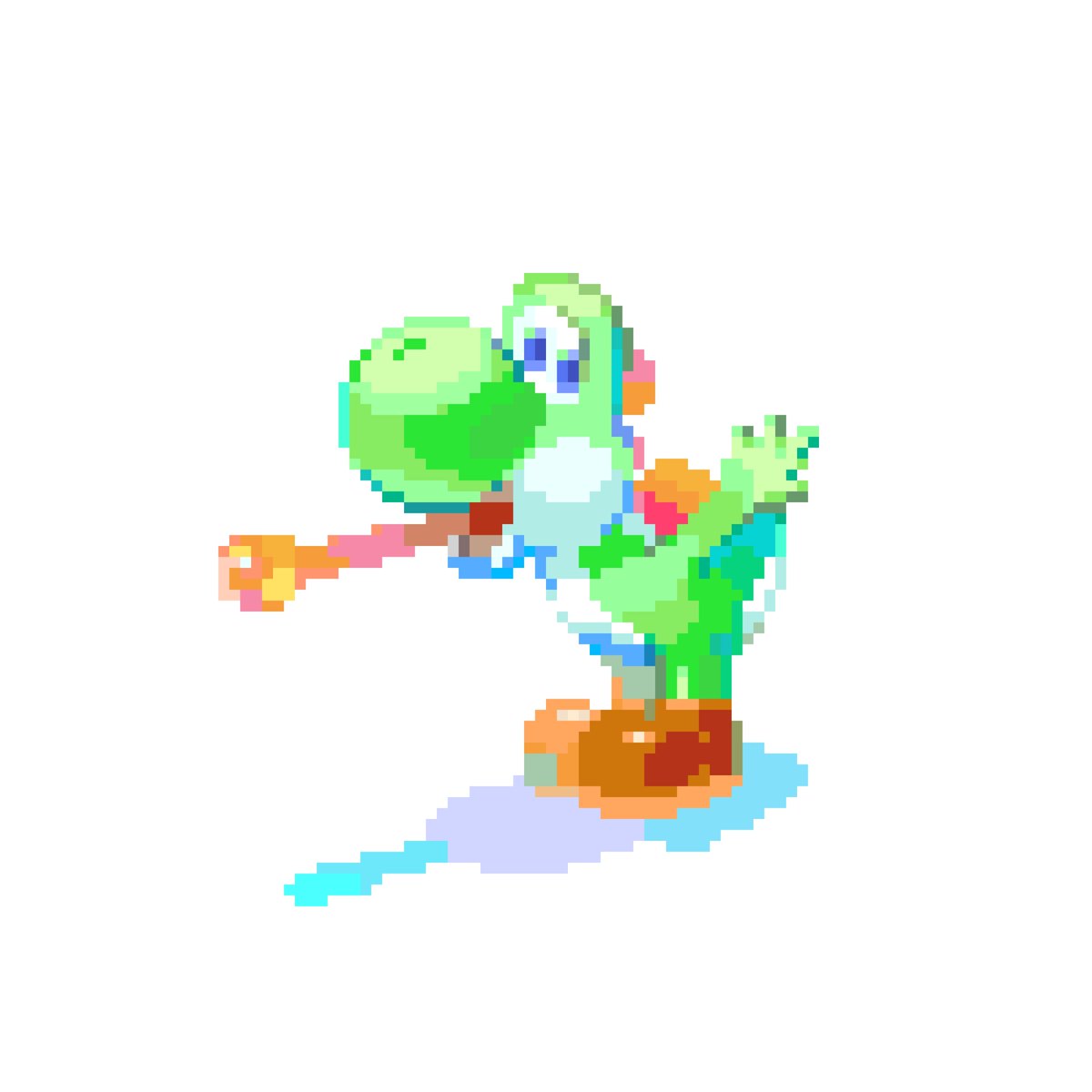 bobablin_'s tweet image. mlem! #yoshi #pixelart