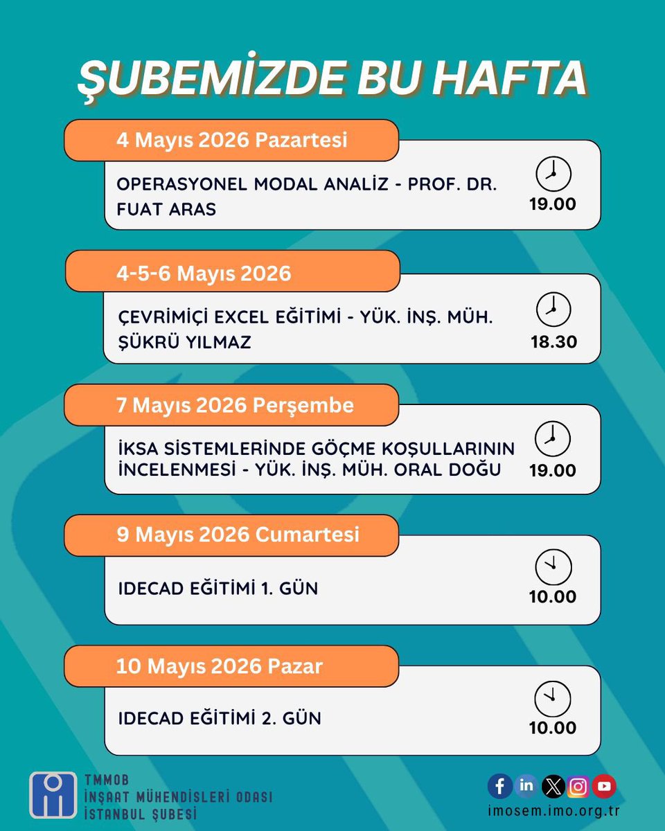İMO İstanbul Şube tweet media