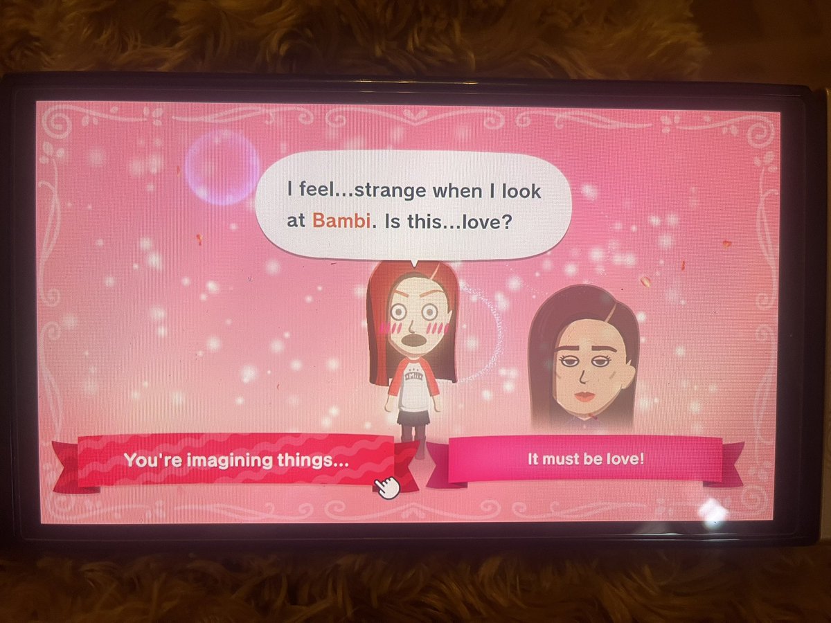 KateTigs_'s tweet image. Can’t say I thought Gorya would have a crush on Bambi but here we are 😅#girlrules #gorya #bambi #tomodachilife