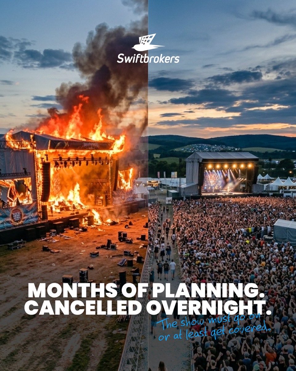 swiftbrokers's tweet image. Planning for the best, insured for the worst. 🚫 

Get covered today. 🤘

#swiftbrokers #eventplanning #events #eventcancelled #coverage #covered