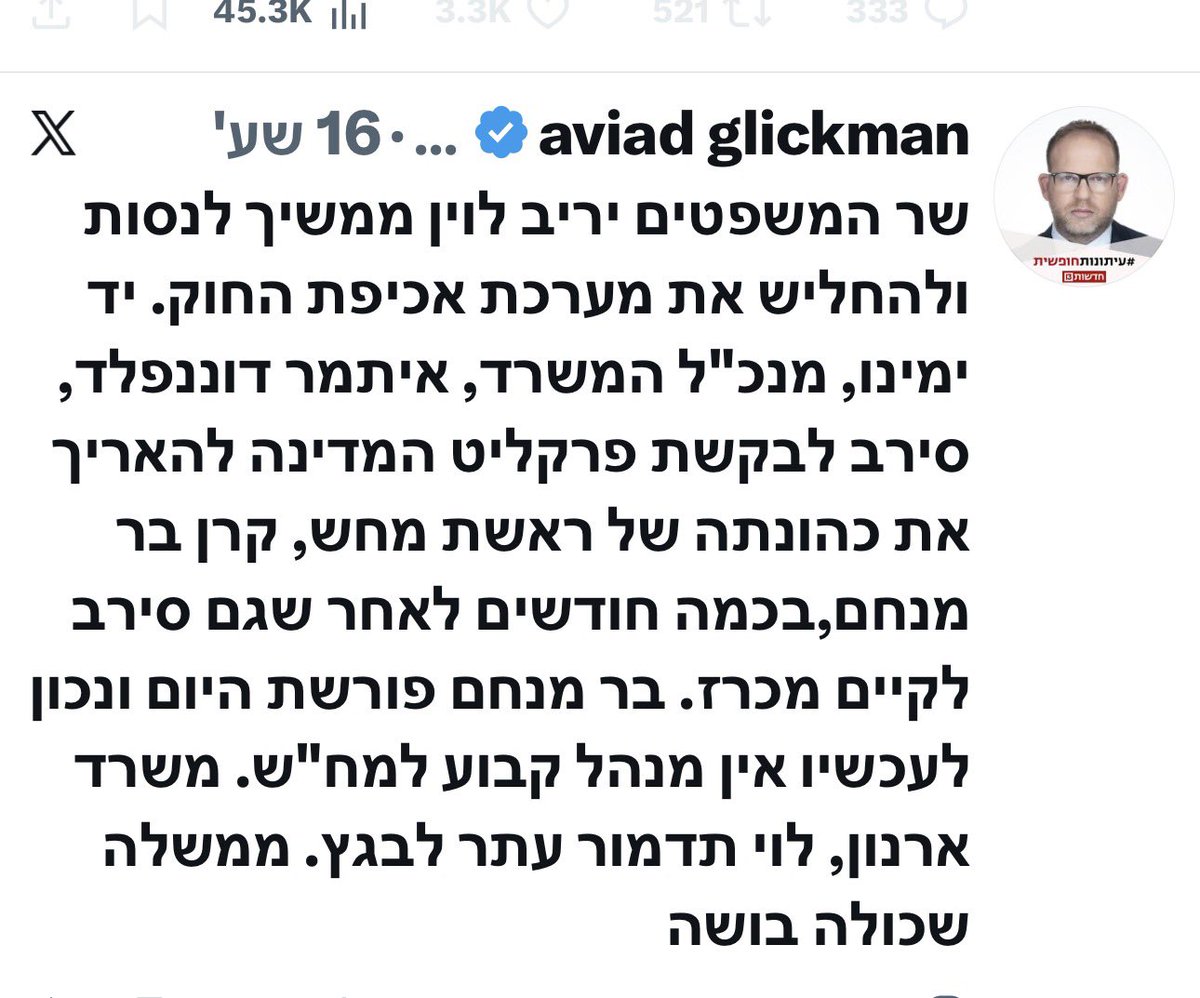 אלי ציפורי tweet media