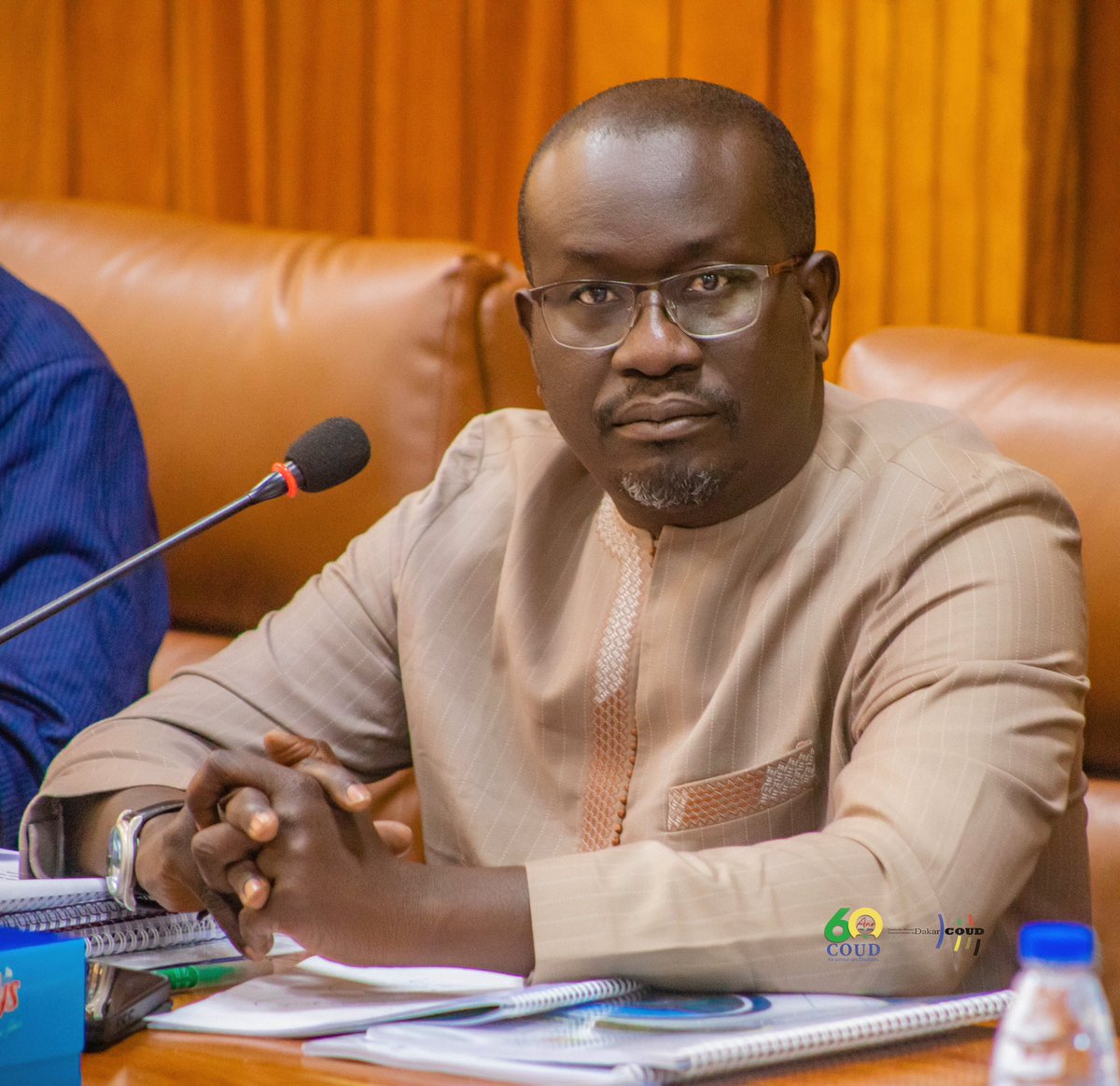 coudsn's tweet photo. Ce jeudi 30 avril 2026, le Conseil d’Administration du COUD s’est réuni dans la Salle des Actes du Rectorat, sous la présidence du Recteur de l’Université Cheikh Anta Diop de Dakar, le Professeur Alioune Badara Kandji, également Président dudit Conseil. https://t.co/vISDQMwR59