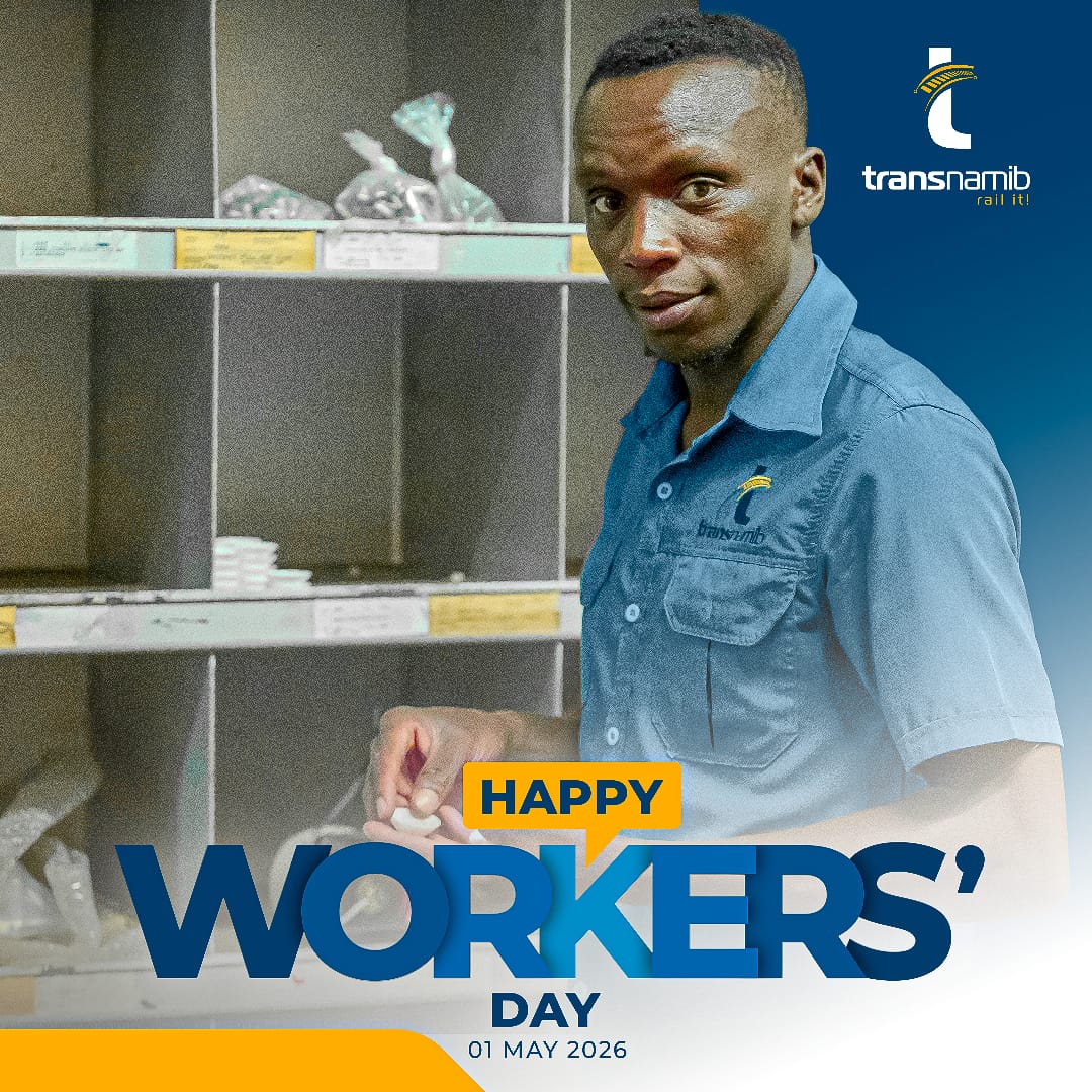 transnamib's tweet photo. Today, we honour the dedication and commitment of our employees who keep our operations moving.

Happy Workers’ Day. https://t.co/ze5gsFrtLS