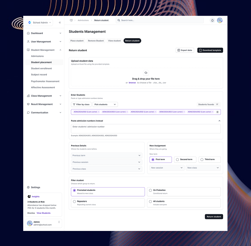 mustofa_shonen's tweet photo. One month into building the School Reporter System.
Starting May with momentum.
I design and simplify complex workflows, open to similar projects.
Portfolio: https://t.co/vg75SV3Oek
DMs open
#ui #ux #WorkersMatter #edutech #EMS #productdesign #MAYisMYBIRTHDAYmonth #May1st https://t.co/HK144jn881