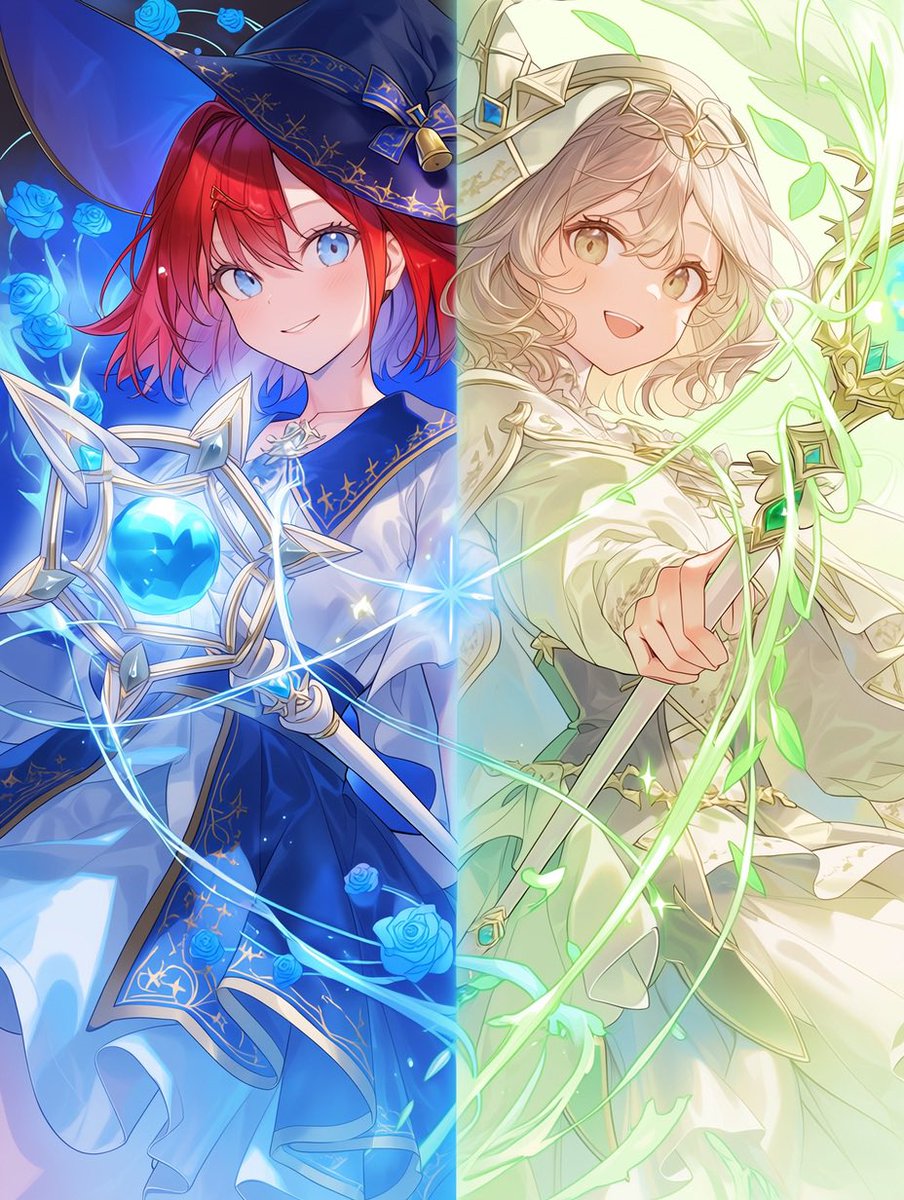 kano_vblv51214's tweet image. イベントスタートしてまーす(♡´▽`♡)

🪄✨叶音&amp;amp;👒帽子屋じゅーん合同企画
#魔法杖コレクション

5月1日(金)17:00〜5月4(月)21:00

魔法少女：「えっ、これって…魔法のステッキ！？」 
古の魔女：「ふふ、あなたも気づいたのね…この杖の囁きに」