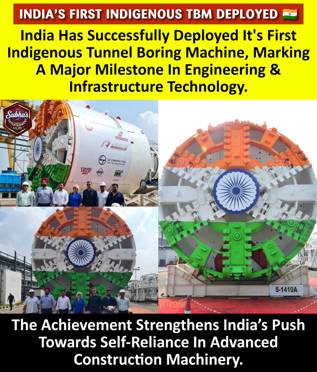 SubhaHub's tweet image. India Is Now Building The Machines That Build The Nation 🇮🇳⚙️

#madeinindia #engineering