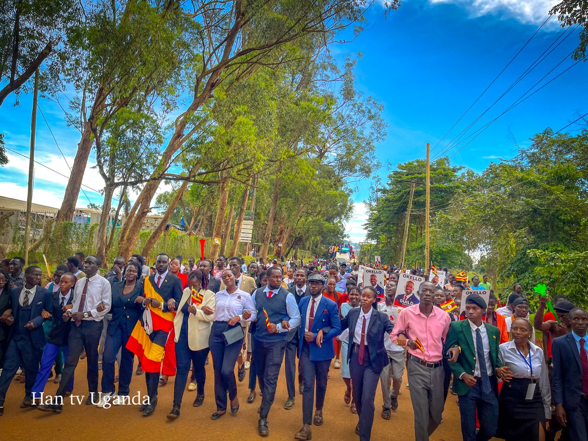 Yesterday,l joined comrades at the Banda hill of <a href="/kyambogou/">KYAMBOGO UNIVERSITY</a> to root for my brother Okello Jame official <a href="/NUP_Ug/">National Unity Platform</a> flag bearer.I thank the students for the unwavering support in our quest for #BREAKINGTHESILENCE!
Indeed a statement was made.Let's turn up in large numbers and vote🙏