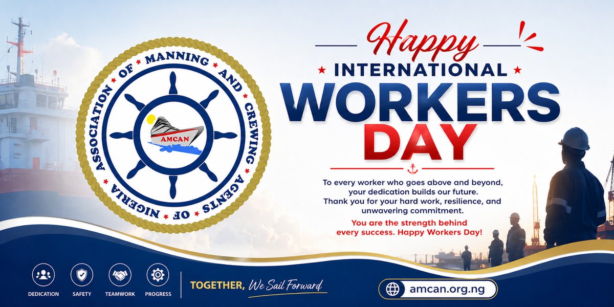 amcan_ng's tweet photo. Happy New month and happy workers day! 

May this new month bring you endless opportunities. 

Welcome to the month of May

#HappyNewMonth #welcometoMay #WorkersDay #amcan #nimasa #amcanng https://t.co/i0Ve2mo4v9