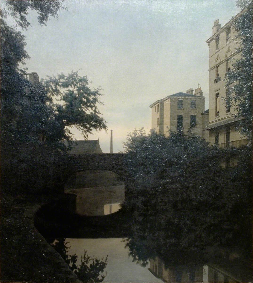'The Regent's Canal, Twilight' (1925) by Algernon Cecil Newton

(Government Art Collection)