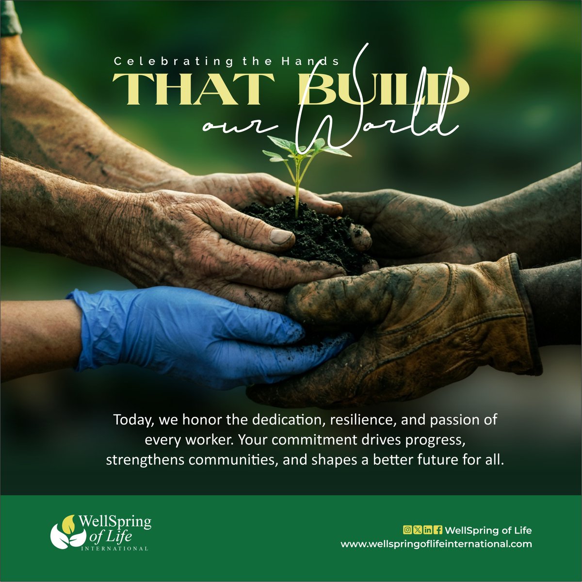 WellSpring_Life's tweet photo. Progress is built by hands that are willing to serve. Today, we celebrate the resilience of the men and women whose daily commitment strengthens our communities and shapes a better future for us all.

Happy International Workers’ Day.

#WorkersDay #LabourDay #NewMonth https://t.co/zI3GZDA378