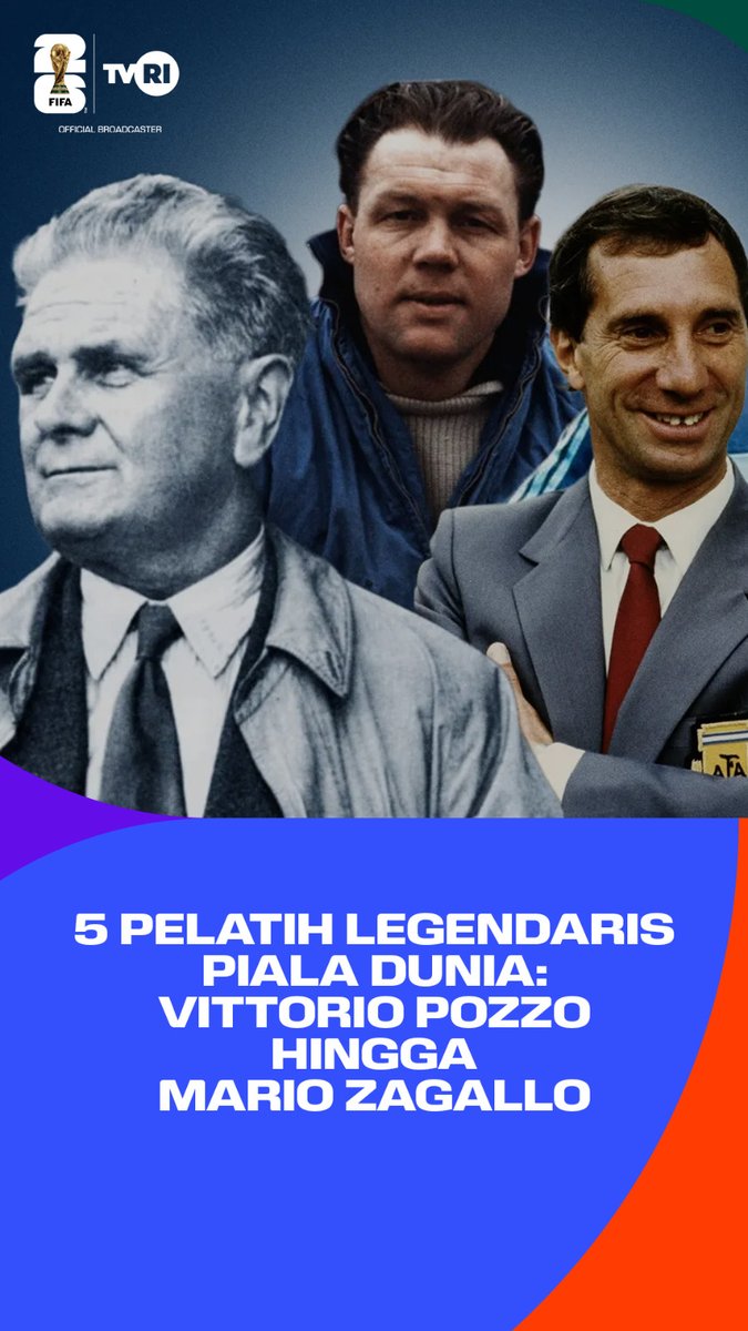 TVRISportHD's tweet photo. 5 Pelatih legenda @FIFAWorldCup 

#tvriworldcup #FIFAWorldCup #tvrisports #pialadunia2026 #bolagembira

https://t.co/WXIt1OZ8Se https://t.co/Kv7226emQX
