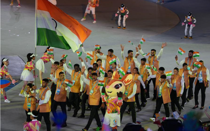 airnewsalerts's tweet image. 3🥇
2🥈
1🥉

6 medals and a 6th-place finish for #TeamIndia🇮🇳 at the 6th Asian Beach Games, Sanya.

🌐1,600+ athletes from all 45 OCA members 
📊14 sports, 15 disciplines, 62 events

| #SanyaBeachGames2026 | #AsianBeachGames