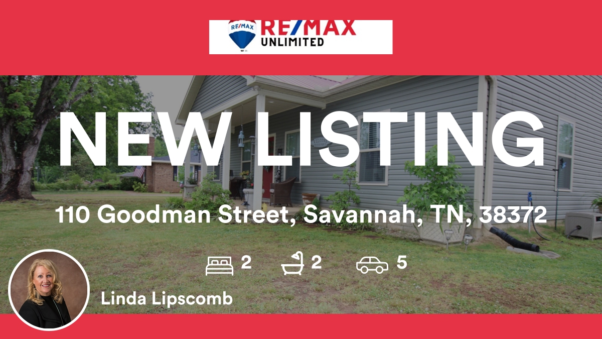 LindaLipscomb's tweet photo. 🛌 2 🛀 2 🚘 5
📍 110 Goodman Street, Savannah, TN, 38372

My latest listing on RateMyAgent.
TN 262480

...
#ratemyagent #realestate #REMAX_Unlimited https://t.co/zjzBbbjBtp