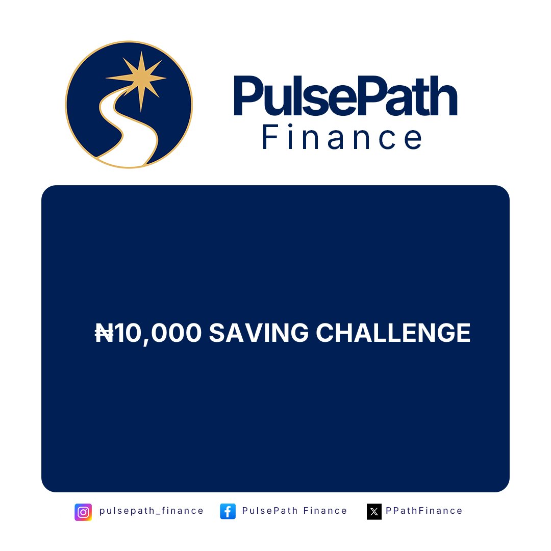 PPathFinance's tweet image. If you can’t save ₦1,000 weekly,
you don’t have a money problem… You have a discipline problem.
Start small. Stay consistent.
📲 Follow PulsePath Finance
#MoneyChallenge #SaveMoney #FinancialDiscipline