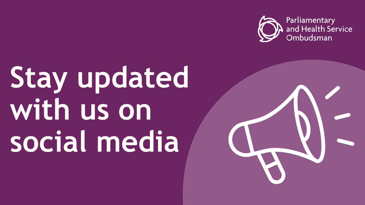 Parliamentary and Health Service Ombudsman tweet media
