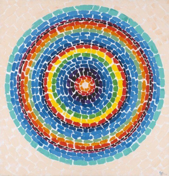 womensart1's tweet image. Wind Dancing with Spring Flowers, 1969 by Alma Woodsey Thomas #womensart #MayFlowers