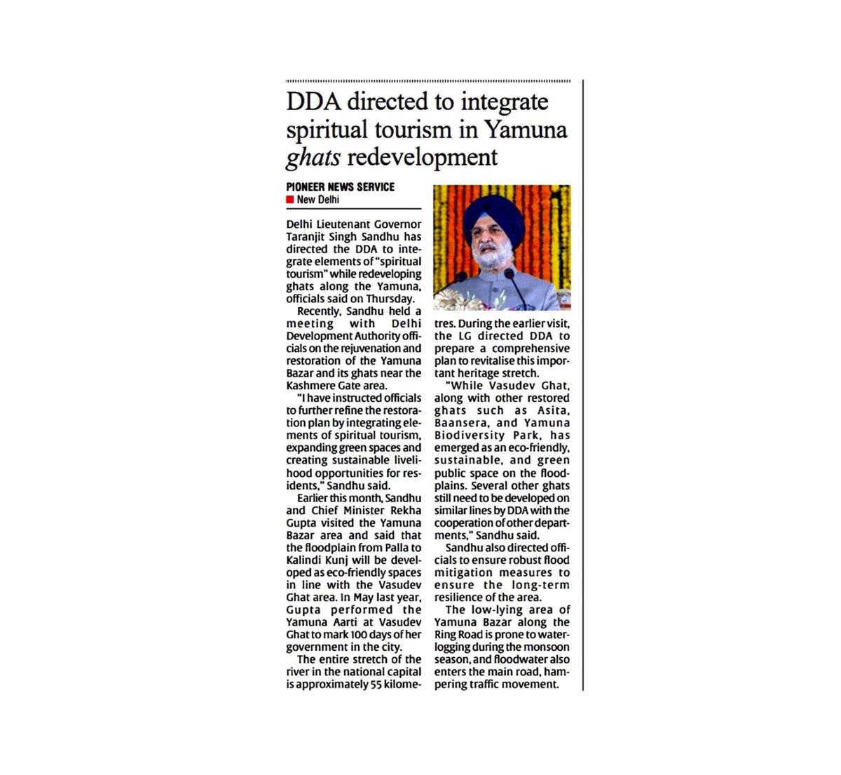 LokNiwasDelhi's tweet image. Recent media reports on Hon’ble @LtGovDelhi, Sardar @SandhuTaranjitS

Addressing the 59th Annual Day of Mata Sundri College for Women, Hon’ble LG highlighted Hon’ble PM Shri @narendramodi Ji’s vision of Women Led Development as the backbone of a #ViksitBharat. He emphasized the