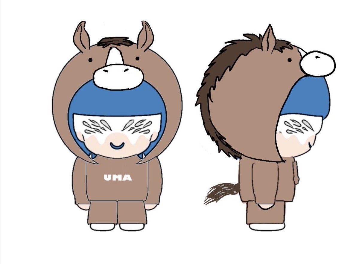 おニューグッズです

着せ替えはデザインしました🐴