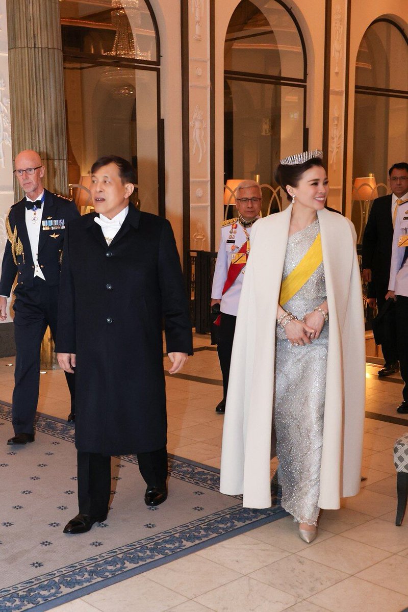 rwthofficial's tweet image. 🇹🇭🇸🇪
The only royal family from Asia: #Thailand’s King Vajiralongkorn and Queen Suthida attended the gala dinner hosted by #Sweden’s King Carl XVI Gustaf for foreign royal families and guests on the occasion of his 80th birthday on 30 Apr. 2026 at the Royal Palace #Stockholm.

📸