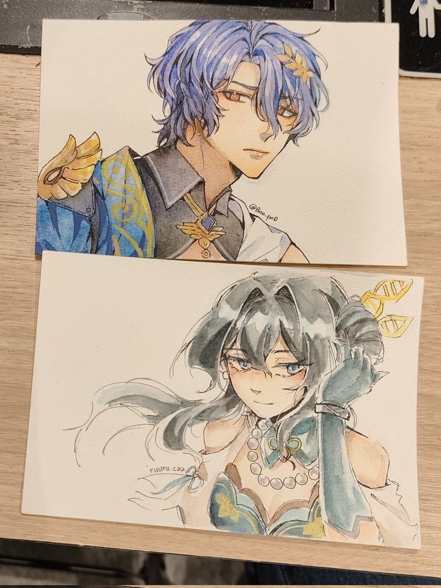 baopa0's tweet photo. RatioMei collab with my friend ✨
#watercolor #drratio #ruanmei #hsr #honakistarrail https://t.co/mkvZOA7nsG