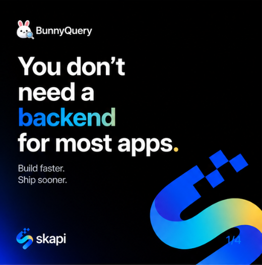 Skapi_api's tweet image. We just launched Bunny Query 🐰

Simple data layer:
→ database
→ hosting
→ works through your favorite AI @ChatGPTapp @claudeai 

Built on Skapi
Try it: bunnyquery.com

#buildinpublic #startups #AI #devtools