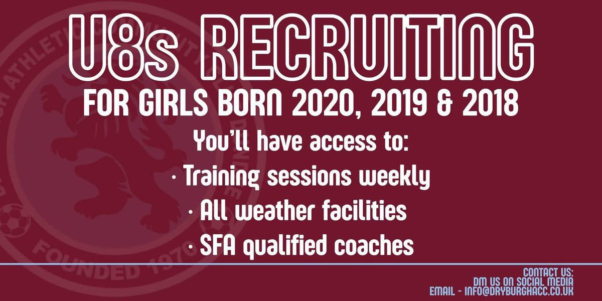 Dryburgh Athletic Girls & Women tweet media