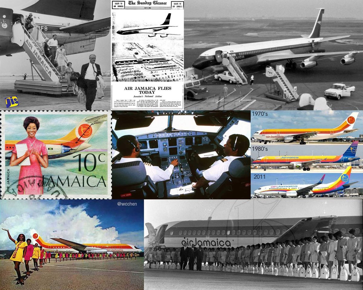 wcchen's tweet image. 60 years ago today on 1 May 1966, #Jamaica Air Service Ltd., the predecessor of Air Jamaica began operating flights from Jamaica to Miami and New York. The company was founded on 27 Aug 1963, after the government of Jamaica decided not to invest in British West Indian Airways