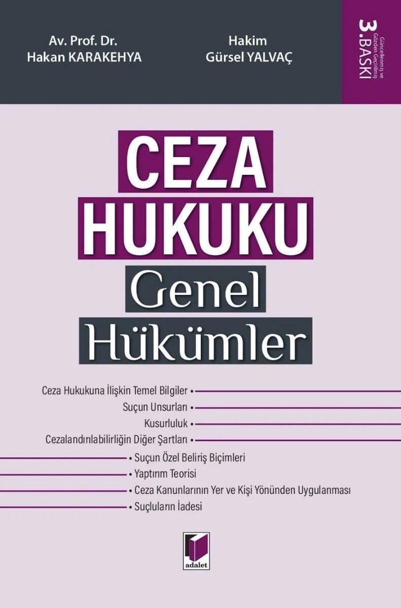HakanKarakehya's tweet photo. Ceza Hukuku Genel Hükümler kitabımızın yeni basısı, Gürsel Bey’in çok değerli katkılarıyla çıktı. İlgilisine faydalı olması dileğiyle… https://t.co/LoRMIfrWDS https://t.co/XbzciQnkPK