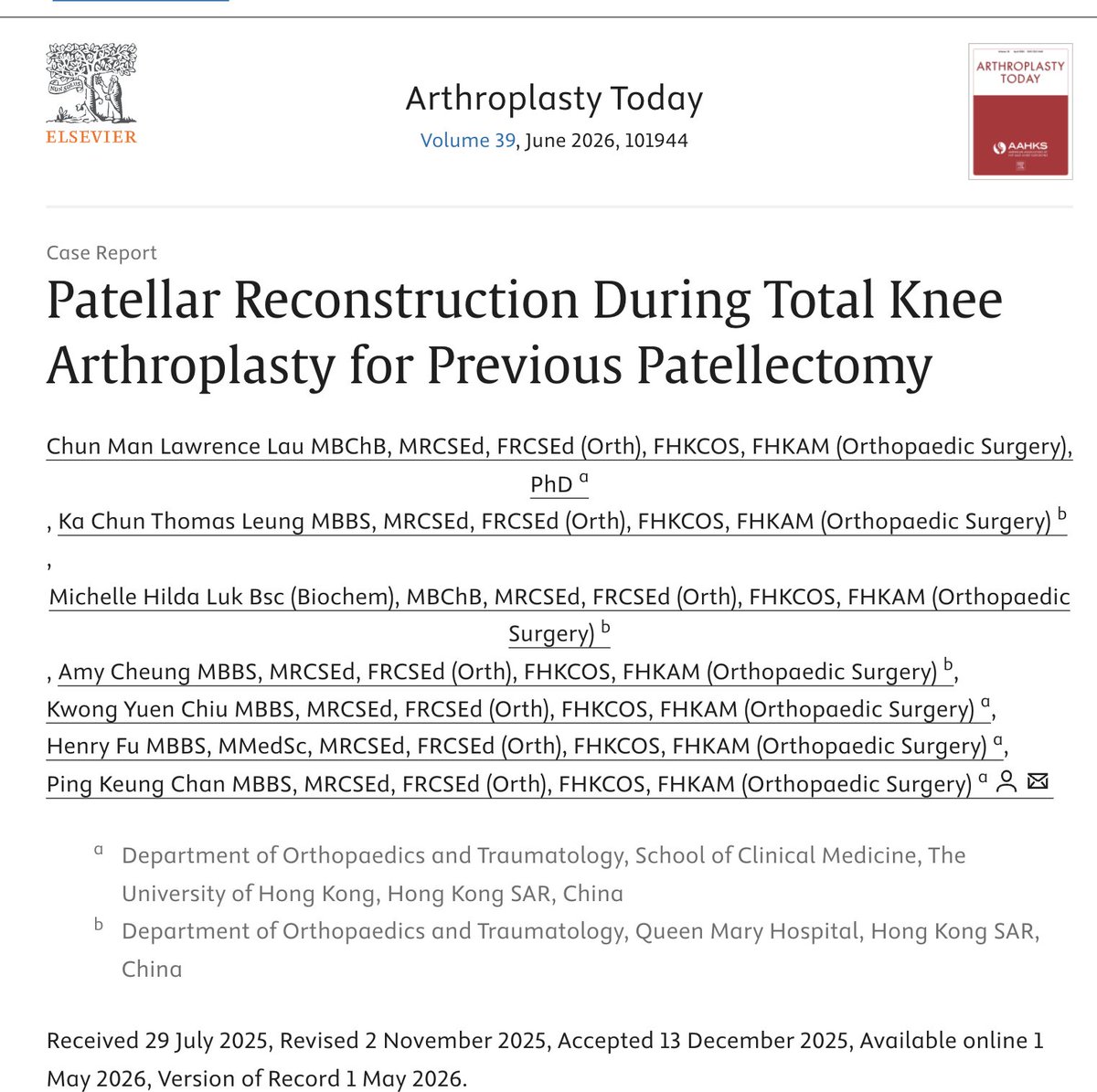 LCMLau's tweet photo. no patella, miserable malalignment, osteoarthritis - by using robotic TKA, we performed patella reconstruction and total knee replacement.  #SICOT Best Surgical Technique Award #Mako #JointReplacement #OrthopaedicSurgery #Orthopaedics #ORSSMC  https://t.co/q2VsGy71uw https://t.co/MAVv4Ib2DY