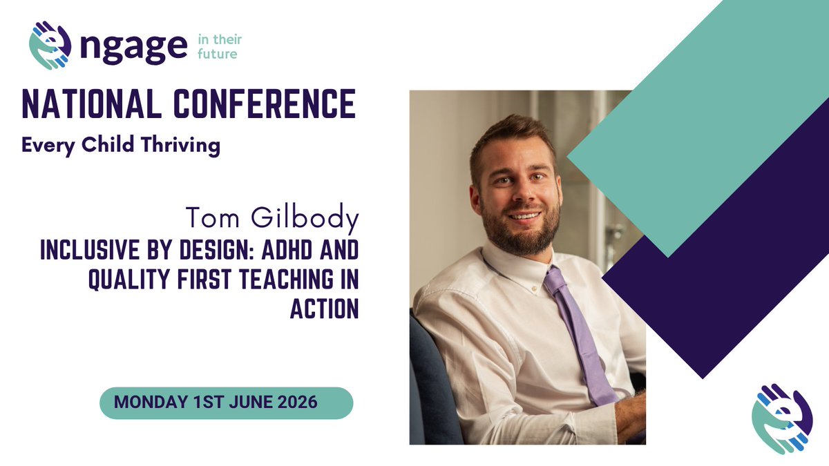 engageitf's tweet photo. New! Inclusive by Design: ADHD &amp; Quality First Teaching in Action delivered by Tom Gilbody, William Henry Smith Foundation.  This workshop will teach you practical strategies for inclusive, relational teaching to help all learners thrive. Book: https://t.co/6ASx4qI21E https://t.co/BiwUOS42xI